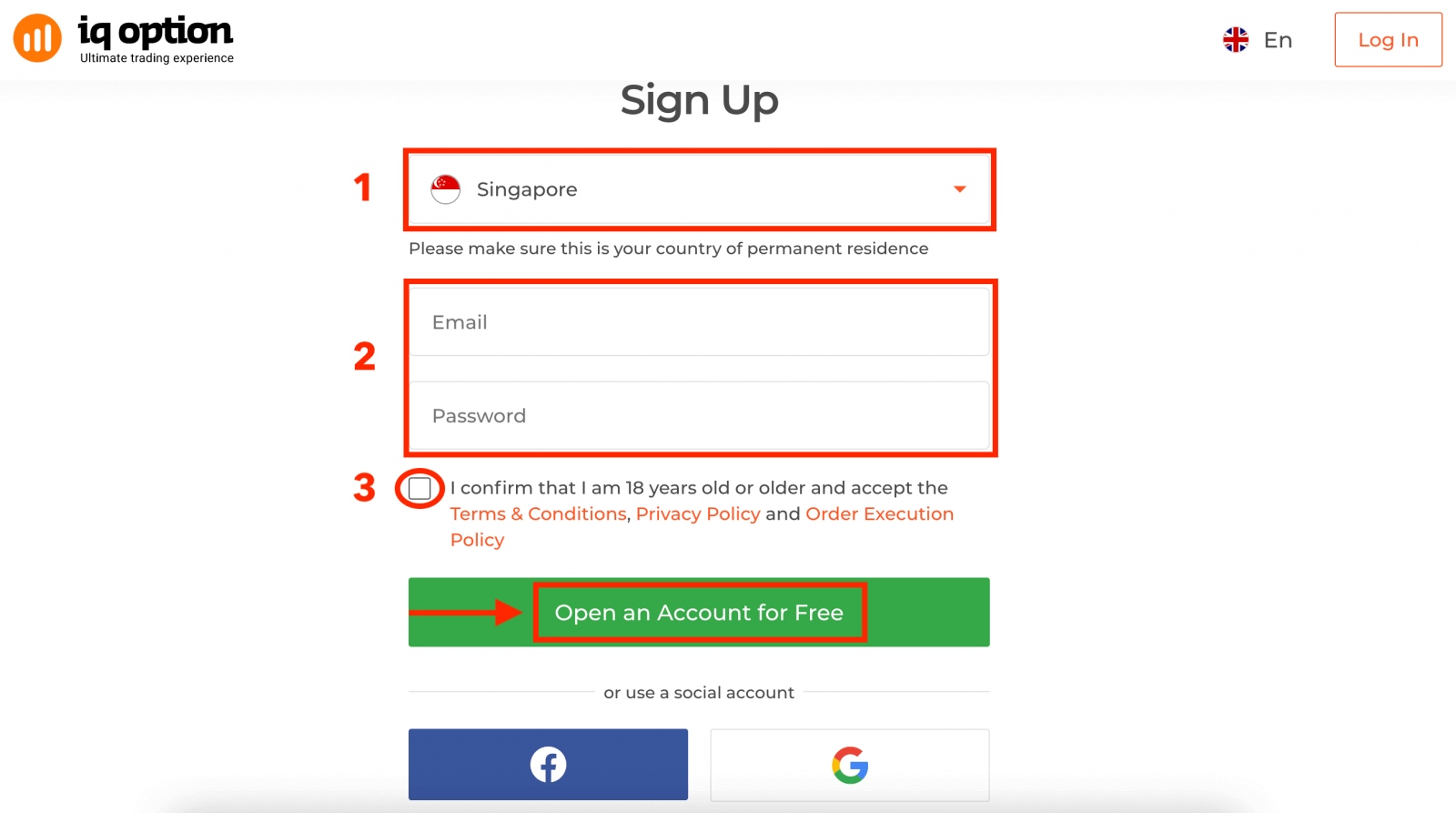 Fa'afefea ona tatala se Fa'amatalaga Fefa'ataua'iga ile IQ Option Fa'afefea ona tatala se Fa'amatalaga Fefa'ataua'iga ile IQ Option