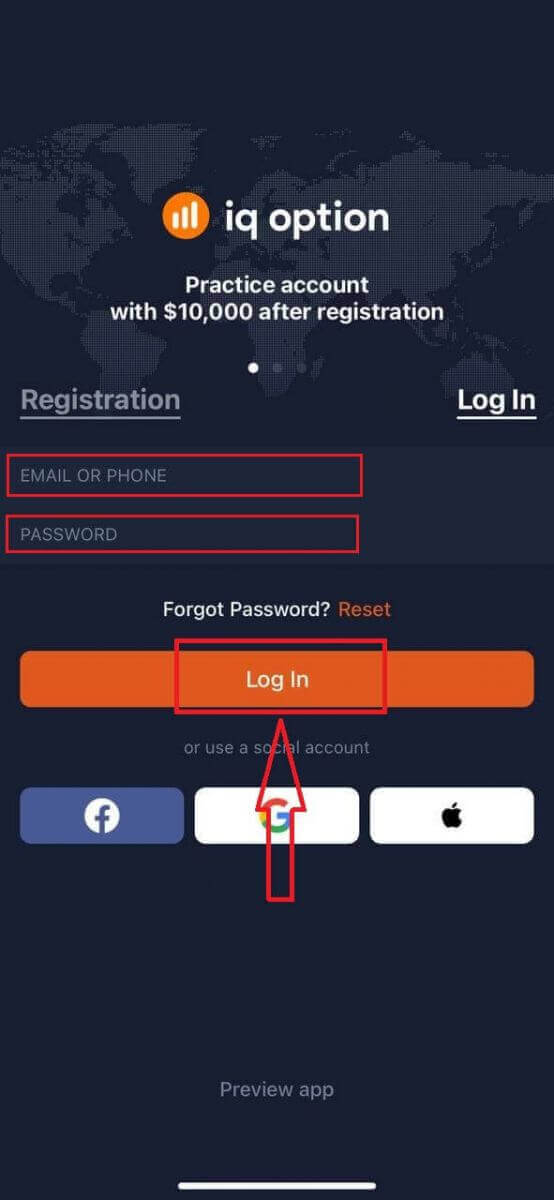 IQ Option Ingolise le ho Kena - Mehato ea ho fihlella ak'haonte IQ Option Ingolise le ho Kena - Mehato ea ho fihlella ak'haonte