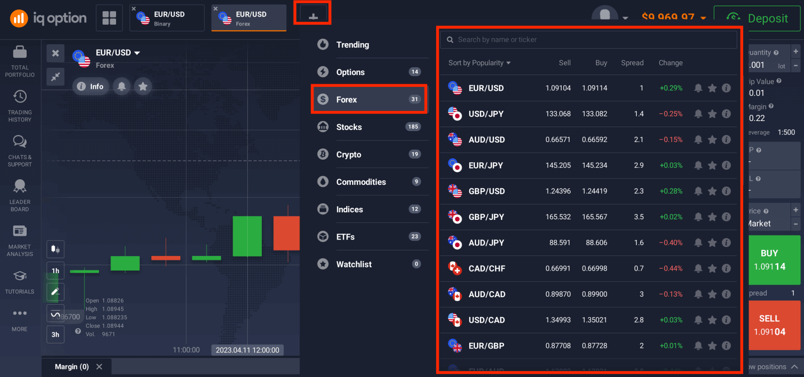 I-IQ Option Trading CFDs: Forex, Crypto and Stocks